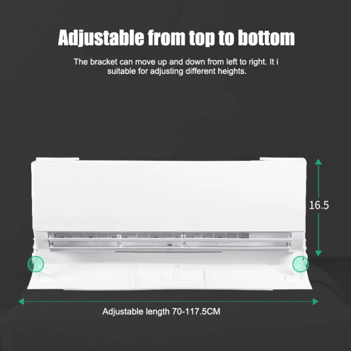 Hot Air Conditioner Wind Deflector Telescopic Adjustable Angle Easy Installation XJS789