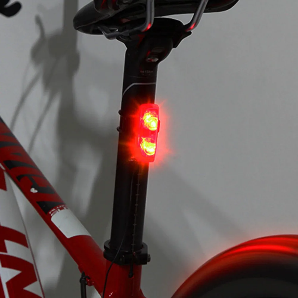 Bicycle Lights Induction Tail Light Bike Warning Lamp Magnetic Power Generate Taillight Self-Powered Magnetic Induction