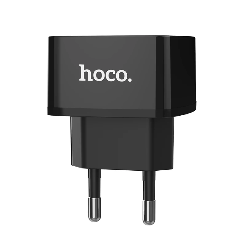 Hoco QC3.0 2.0 EU Phone Charger For Samsung S20 S21 Plus 18W Fast Charging Adapter For Xiaomi Poco X3 F3 USB Travel Wall Charger