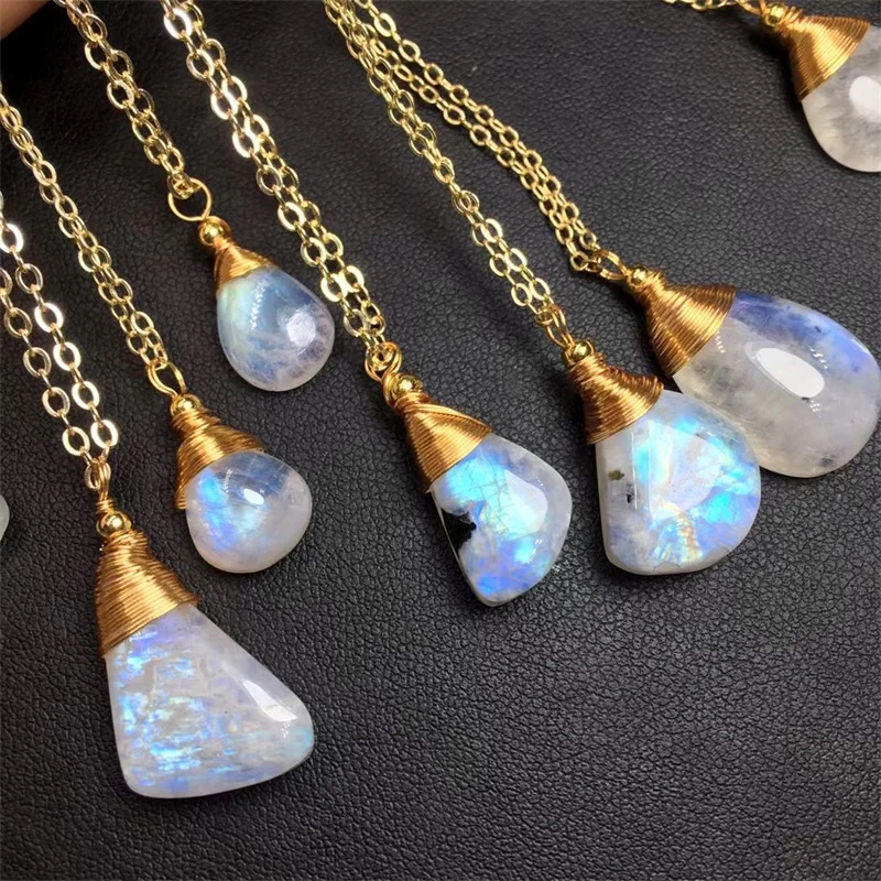 

1pc High Quality Vintage Style Silver Color Pendant Necklace Women Girls Prom Moonstones Floral Necklaces Cocktail Party Jewelry