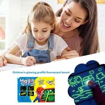 

3D Night Light Drawing Board Developing Toy for Child Kid Novelty Gift Clear Texture Strong Durable Bright Color Exquisite