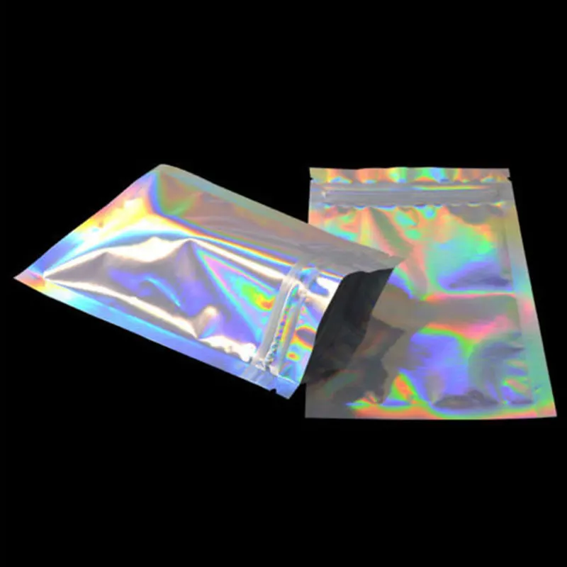 Вакуумная упаковка из алюминиевой фольги PouchBlack/ Blue/ Silver/ Green/ Red/ Gold/ Purple flat Mylar bag 100
