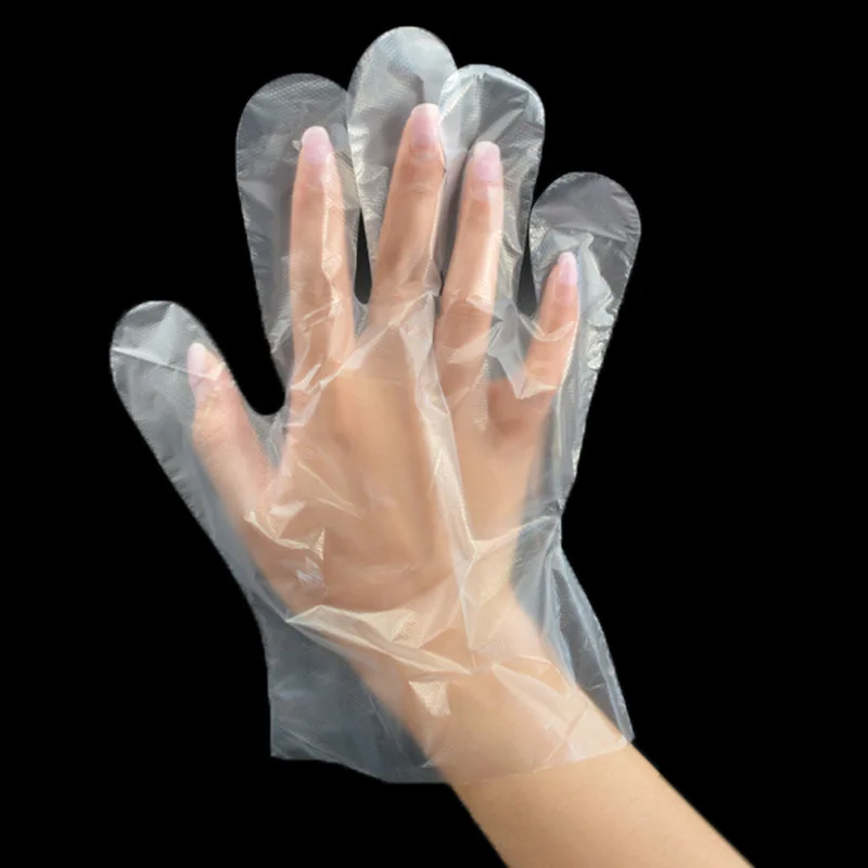 

Gloves 100pcs Disposable Food Plastic Gloves Restaurant Kitchen Tools Barbecue Picnic Special Gloves Fruit Vegetable Gloves