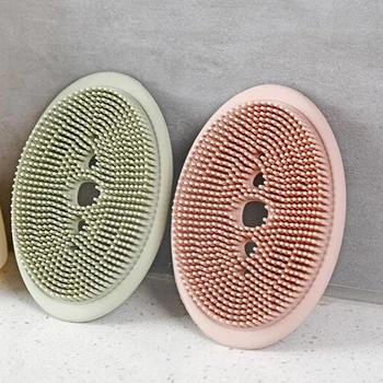 

Kitchen Cleaning Bathroom Toilet Kitchen Glass Wall Cleaning Bath Brush Sofe Silicone Bath Bottom Cleaning Brush