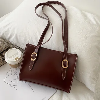 

Online Celebrity Small Bag 2020 autumn New Style INS Non-mainstream Shoulder Bag Square Bag Versatile Retro Square Handbag