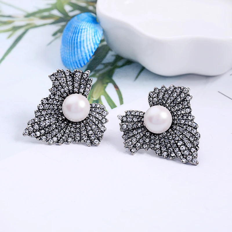 Online Pendientes de tachuela de piedra sintética delicado redondo de Color oro rosa para mujeres regalo de citas accesorios de joyería de moda