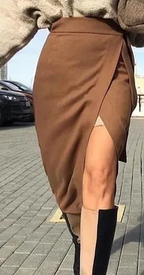 Khaki Suede Long Skirt Women Autumn Winter Casual Wrap Skirt Lace Up Women High Waist Midi Skirt Office Ladies Elegant - Цвет: Коричневый