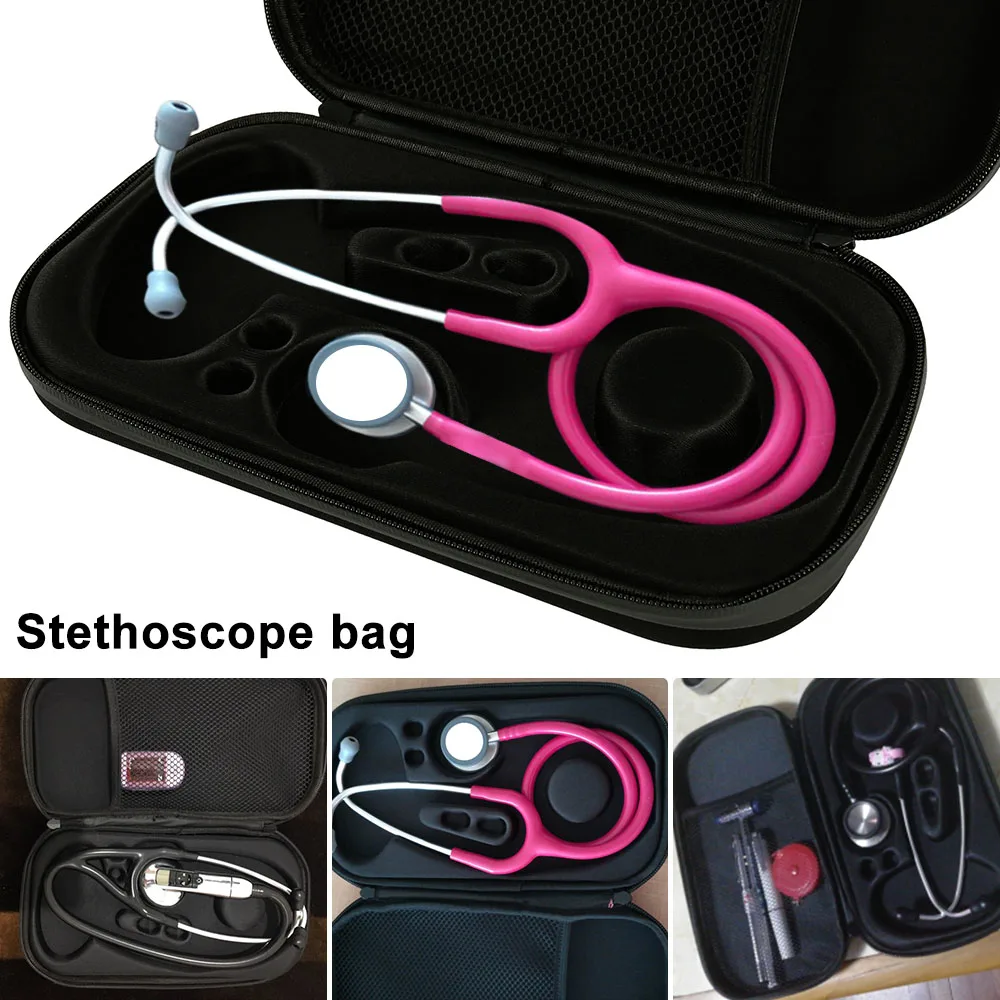 Портативный медицинский стетоскоп EVA сумка для хранения большой сетка карманы для аксессуаров Водонепроницаемый Анти-шок Жесткий Чехол сумка для хранения