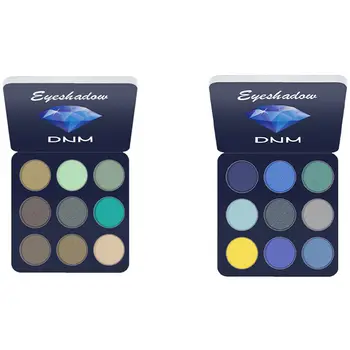 

2x DNM 9-Color Matte Eye Shadow Palette Waterproof Not Blooming Sexy Shimmer Shinny 01 & 02
