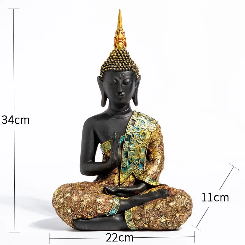 VILEAD 5 стиль статута Будды Таиланд Буда смолы Huddhism статуэтки фэншуй гостиная украшения дома