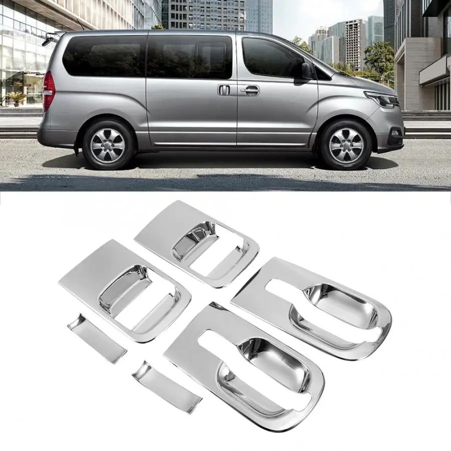 6 шт. ABS Автомобильная дверная ручка чаши подходит для hyundai Grand Starex H1 аксессуары для стайлинга автомобилей