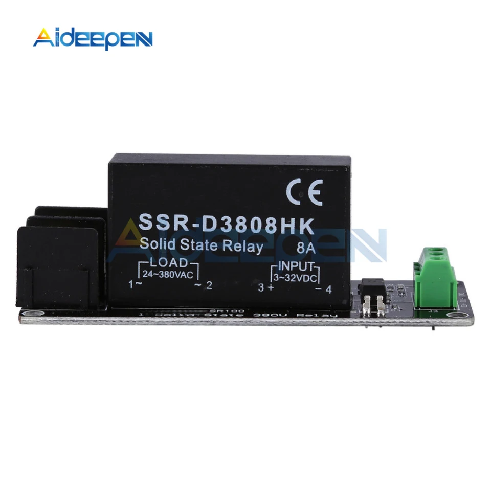 Module Relais à État Solide (SSR) 8 Canaux 5V - Déclenchement Bas Niveau - Compatible Arduino, PIC, DSP - Avec Fusible