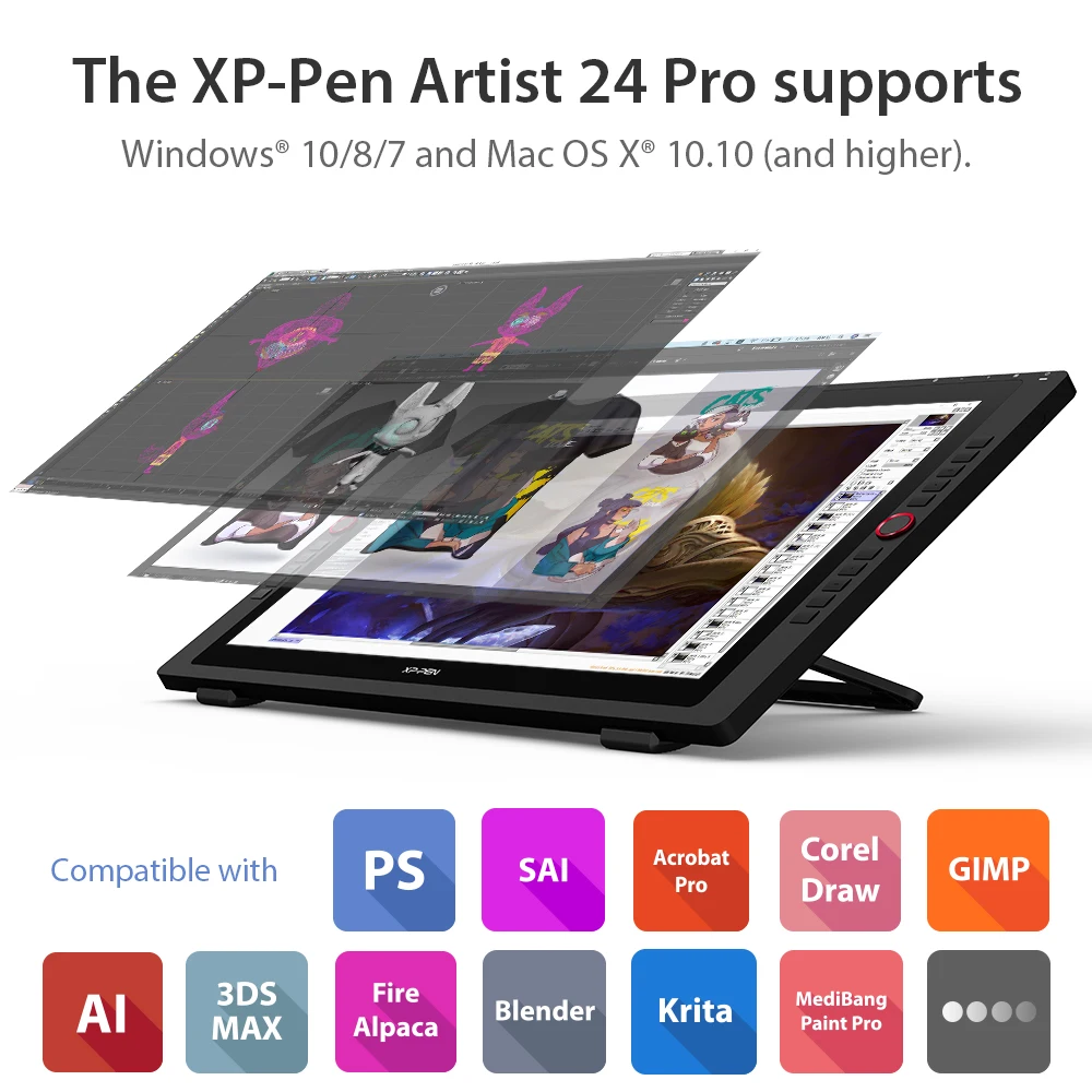 Графический планшет XP Pen Artist 24Pro 23 8 дюйма с наклоном|Цифровые планшеты| |