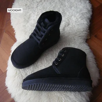 

In 2019, Europe's newest sheepskin and fur women's snow boots, pure wool women's short boots, free delivery, four colors