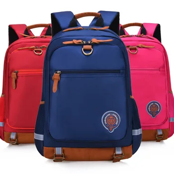 

England Style Primary Schoolbags for Teenage Girls Boys Children Patchwork Large Capacity Backpacks Kids Orthopedics School Bags