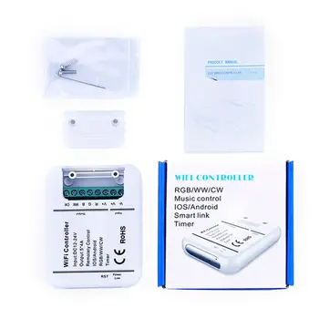 

Smart WiFi LED Controller 5 Channels Control 4A5CH CW/WW RGB RGBW RGBWW LED light, Timer Music Group Sync Controller