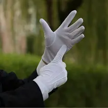 1 пара белых хлопковых перчаток мягкие тонкие ювелирные изделия серебряные инспекционные работы обработка Великобритания