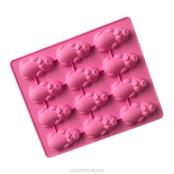 

12 Little Pigs in a Blanket Silicone Baking Pan, Piggy Pops Muffin Tins Pancake Cake Silicone Mold Cupcake Baking O14 Dropship