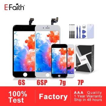

5Pcs EFaith A+++ Quality LCD Screen for iPhone 6S 6S Plus 7 7 Plus Display or for iPhone 6S 7G 6SP 7P Assembly Replacement