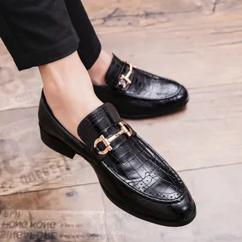 

British business casual shoes a pedal men fall horsebit tip stylist