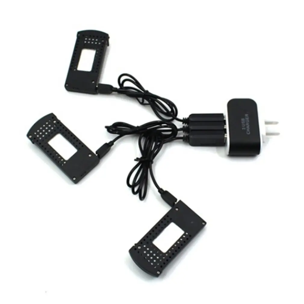 3pcs 3.7V 900mAh Battery with USB Cable EU Charger Rechargeable RC Drone Battery for SG700DM107S Folding Aircraft