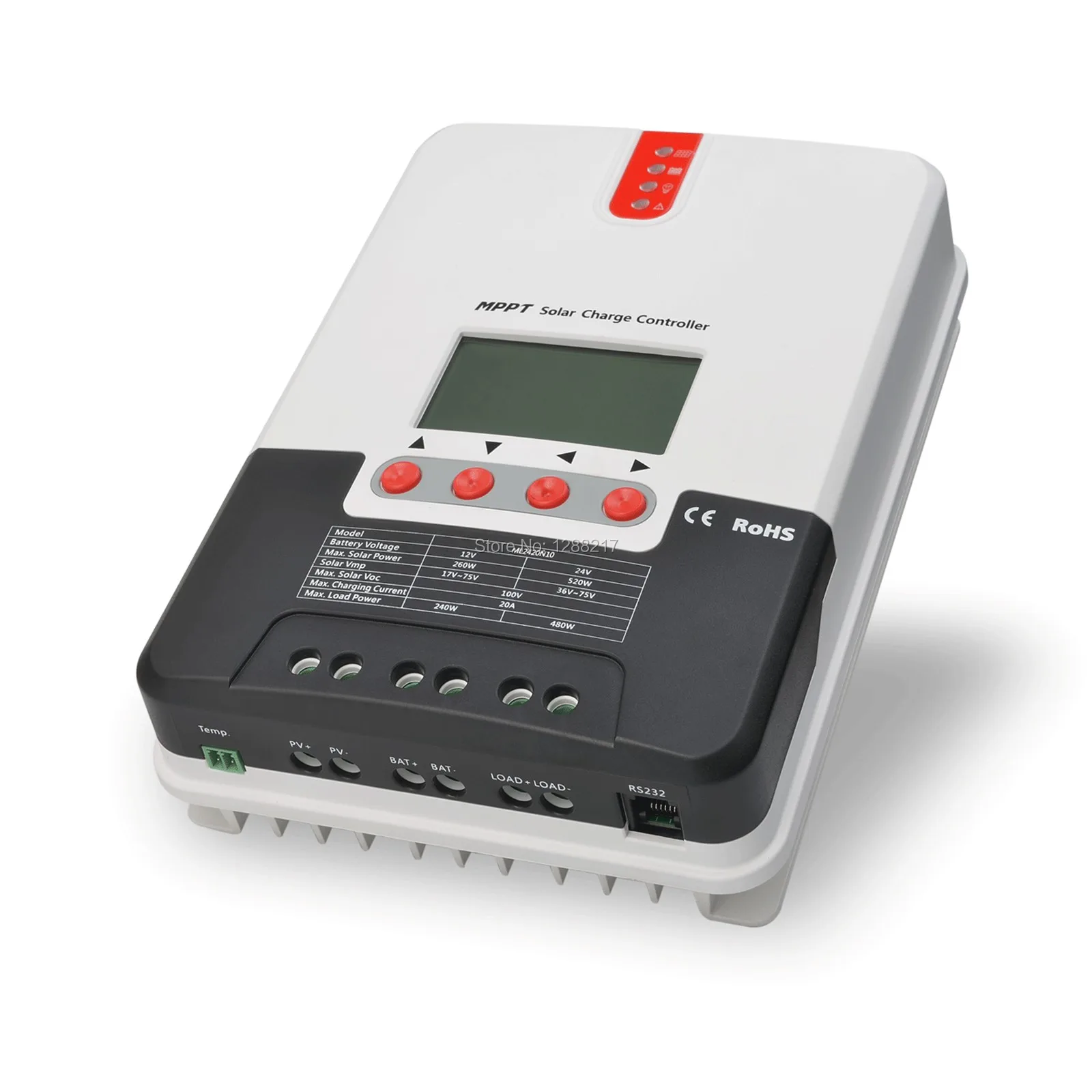 30A 40A 12V24V Auto MPPT Solar Charge Controller for Battery Can Output