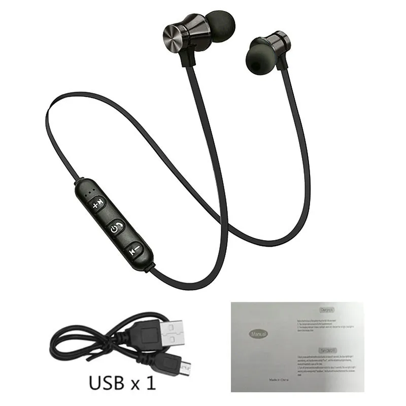 XT11 магнитные Bluetooth 4,2 наушники спортивные для бега беспроводные шейные наушники с микрофоном стерео музыка для всех смартфонов