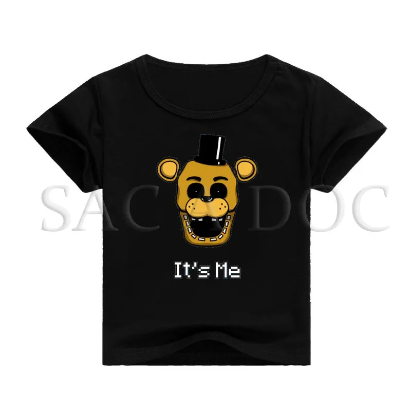Детская футболка одежда с 3D принтом Five Nights At Freddy's Foxy Freddy для маленьких мальчиков