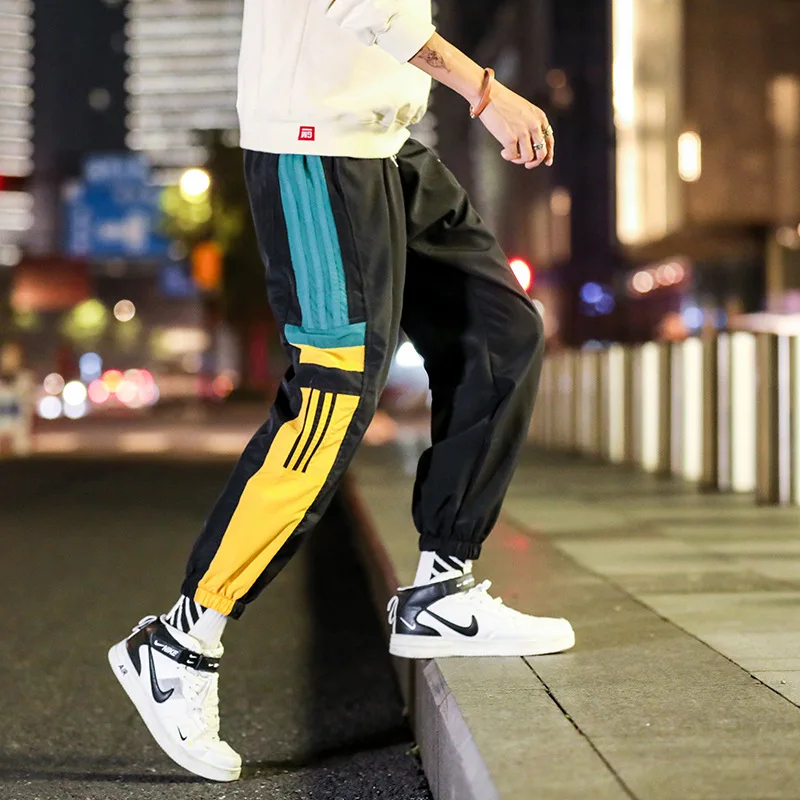 

2019 Spring And Summer New Style Men's Casual Sports Pants Reflective Pants Online Celebrity Celebrity Style Korean-style Pants