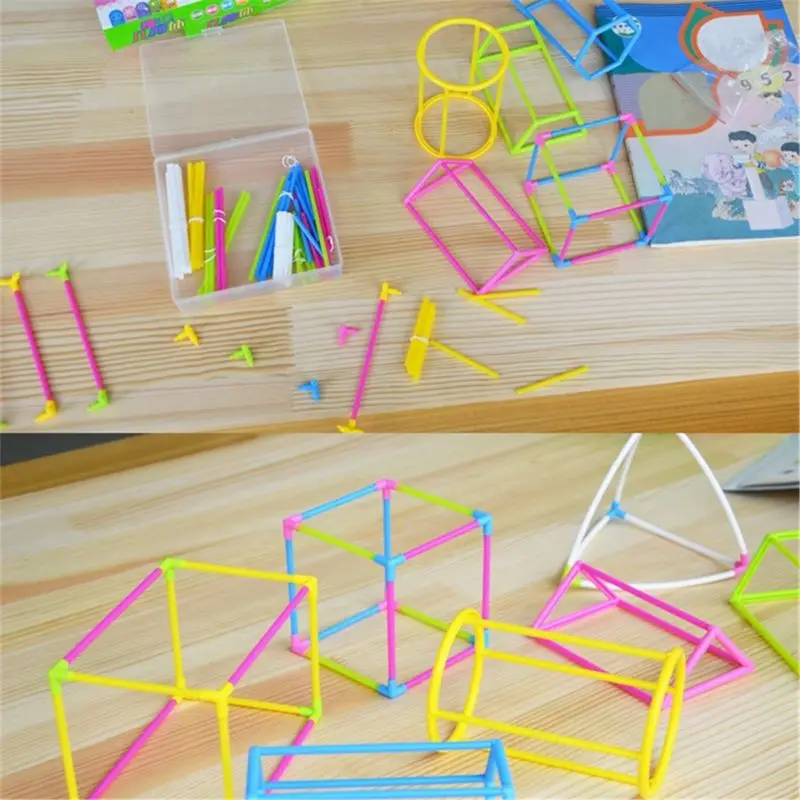 3D геометрическая форма, набор для сборки, Детская математическая Геометрическая развивающая игрушка, CORB