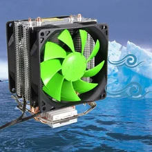 3-контактный двойной вентилятор Процессор охладитель радиатор Процессор вентилятор охлаждения для Intel LGA775/1150/1155 AMD AM2/AM2+/AM3 AM4 Ryzen паста Termica