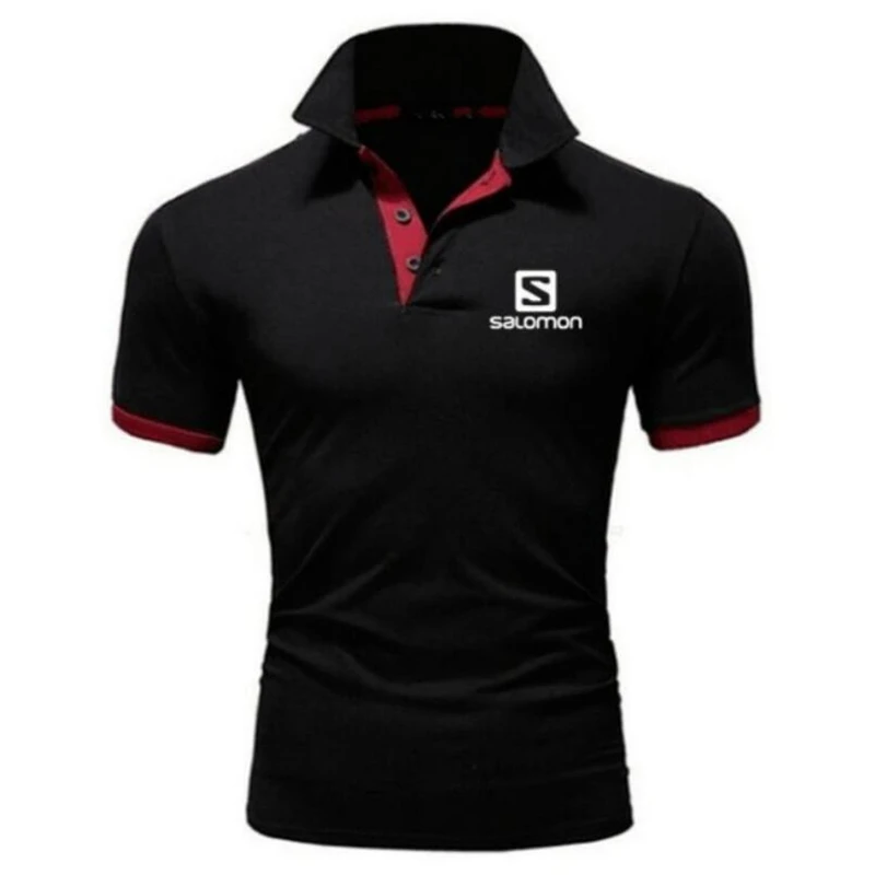 SaLomon new brand clothing men's Polo shirt men's business casual solid color male croco polo shirt short sleeve quality cotton SaLomon new brand clothing men's Polo shirt men's business casual solid color male croco polo shirt short sleeve quality cotton