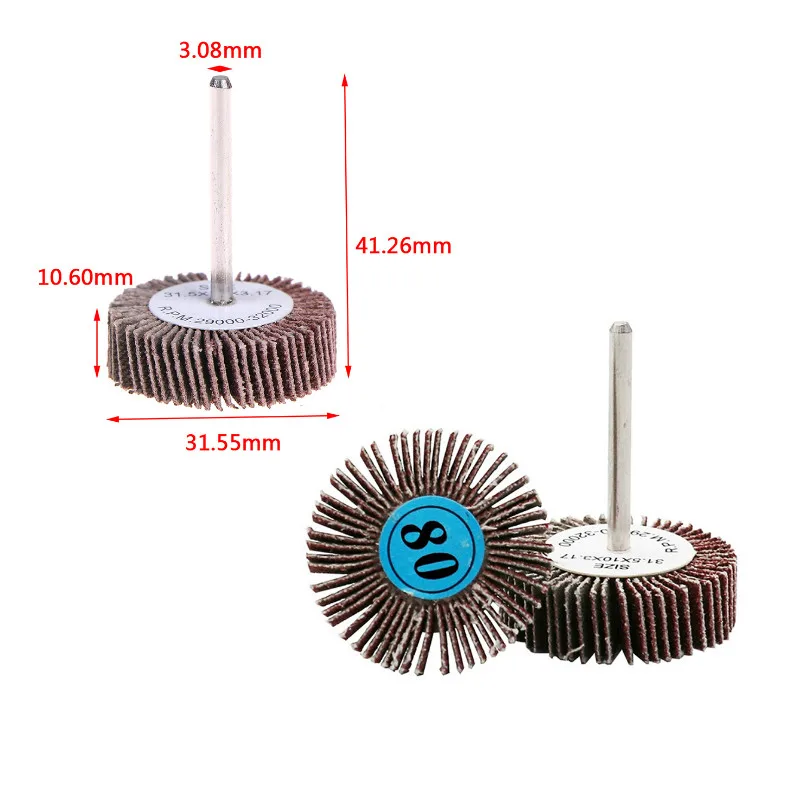 

5Pcs Sandpaper Sanding Flap Polishing Disc Set Wheel Sanding Disc For Dremel Rotary Tool Shutter Power Accessories