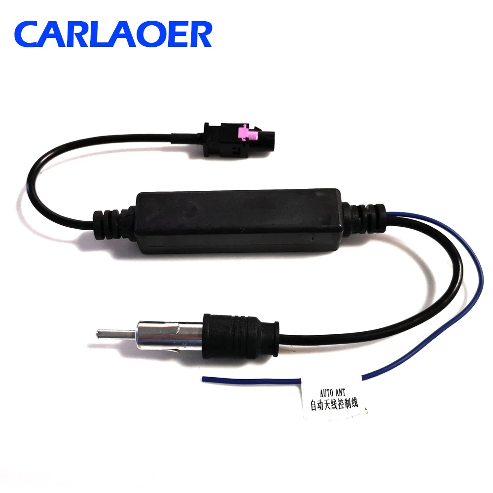 Antena de radio para coche, amplificador de señal de audio AM/FM, cable adaptador de antena 12V adecuado para Audi, Volkswagen, BMW|Cables, adaptadores y - AliExpress