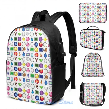 

Funny Graphic print All Steven Universe Gems(2) USB Charge Backpack men School bags Women bag Travel laptop bag