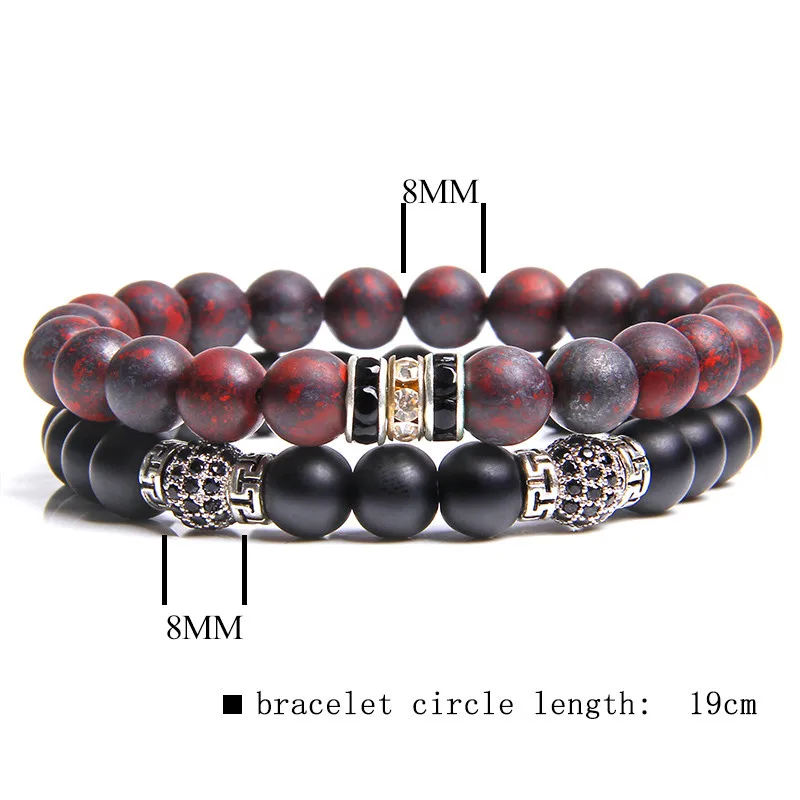 2 шт., Парные браслеты, натуральная Снежинка, бирюза, энергетические браслеты для женщин, модные CZ шармы, браслеты для мужчин, ювелирные изделия