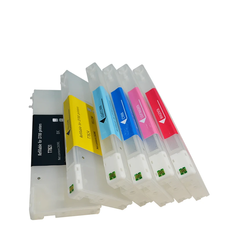 

High Compatible Refillable Empty Dye Ink Cartridge With Chip For Epson SureLab D700 Ink Cartridge 200ML Water based pigment ink