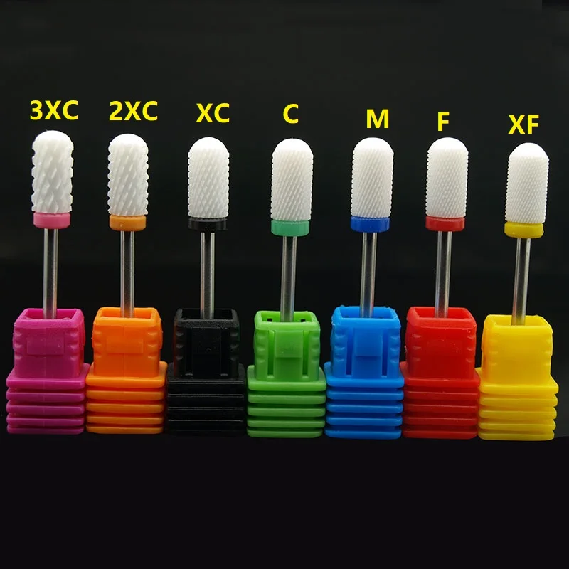 

Easy Nail Ceramic Nail Drill Bit 3/32" Rotary Burr Bits For Manicure Pedicure Electric Drill Accessories Nail Tools Milling Cutt