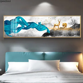 

QIANZEHUI,Light luxury abstract bedroom Diamond Embroidery,Round Diamond Full rhinestone Diamond painting cross stitch