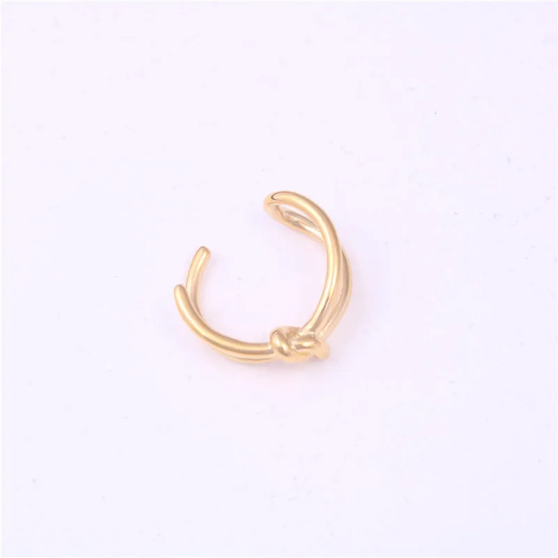 

Bow ring Japanese and Korean double bow knot knot opening ring female coated rose gold titanium steel ring personality fashion