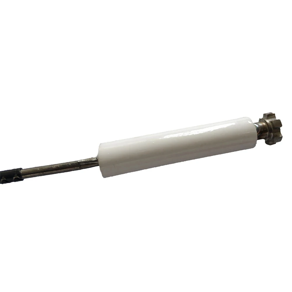 20cm M14 X 1.25 Ignition Electrode Ceramic Pipe Fitting Rod Burner Ion Probe Gas Industrial Furnace Induction Needle Spark Plug