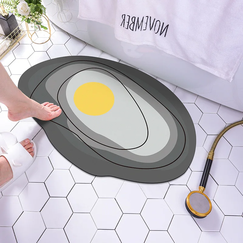 

Bath Mat Diatom Mud Absorbent Pad Anti-slip Soft Mat Bathroom Floor Mat At The Entrance of The Door Washstand Foot Quick-drying