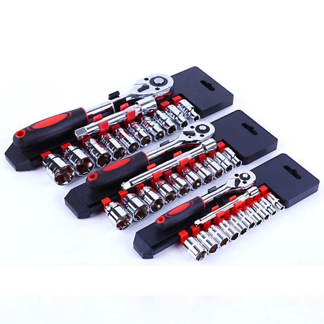 Auto Reparatur Werkzeug 1/2 3/8 1/4-Zoll Buchse Set Auto Reparatur Werkzeug  Ratsche Drehmoment Wrench Combo Werkzeuge Kit Auto reparatur Werkzeug Set -  AliExpress