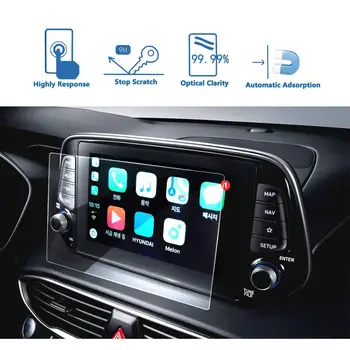 

LFOTPP For Santa Fe 7inch 8inch 2019 Car Multimedia Radio Display Screen Protector Auto Interior Decoration Protective Sticker