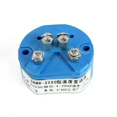

DC 24Volt 0-600 Celsius K Type Temperature Sensor Transmitter