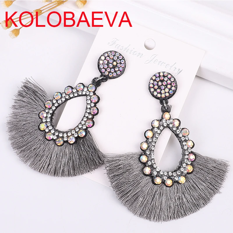Серьги с кисточками ювелирные изделия женские корейские геометрические серьги