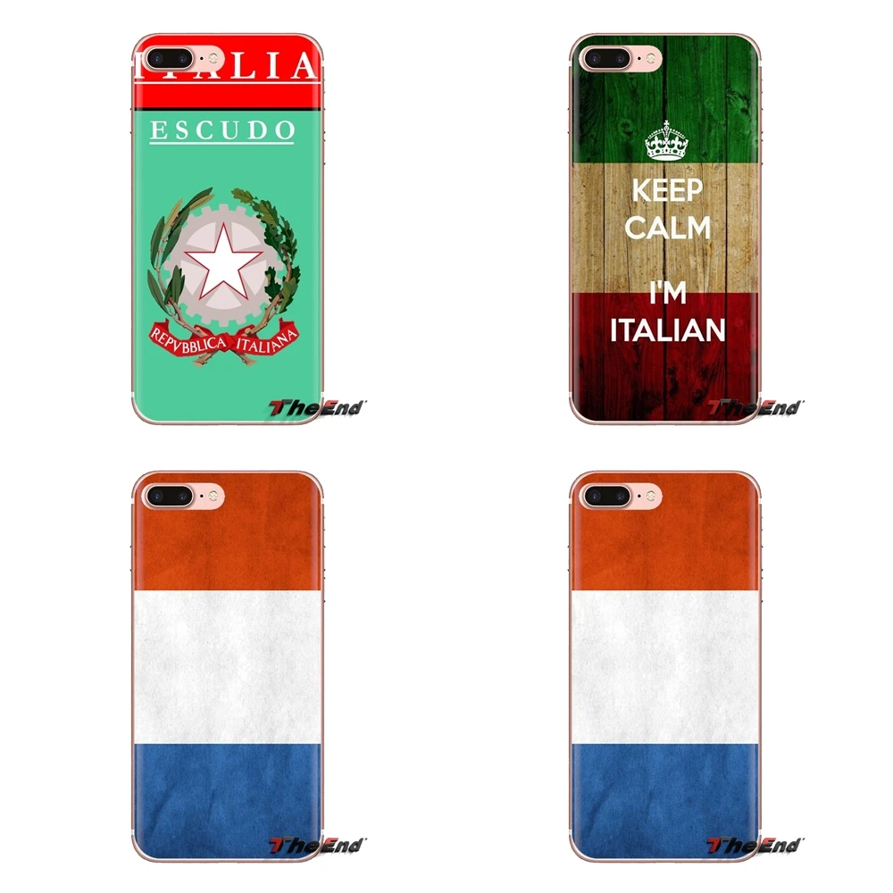 Transparent Soft Shell Covers Italy National flag emblem For Samsung Galaxy A3 A5 A7 A9 A8 Star A6 Plus 2018 2015 2016 2017 |
