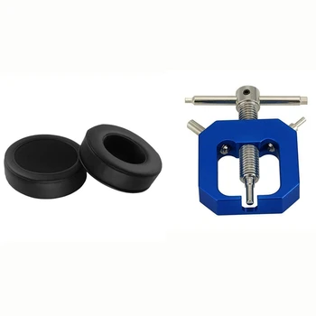 

1 Pair Soft Pu Foam Ear Pads Cushions Headphones 75Mm & 1 Pcs Metal Motor Gear Puller Remover
