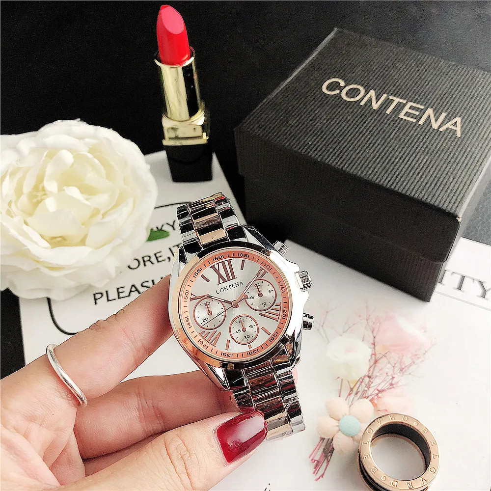 silver rose gold Классические серебряные женские часы дизайнерский бренд Роскошные Модные Кварцевые женские Ctystal часы женские наручные часы Reloj Mujer - Цвет: silver rose gold