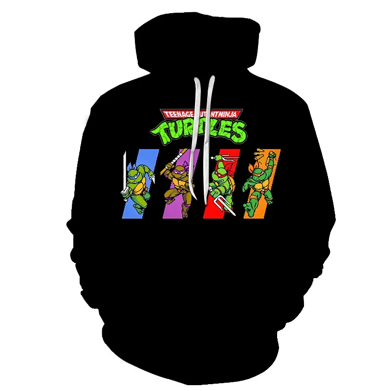 new spring and autumn men and women hooded ninja turtle costume long-sleeved sweatshirt fashion suit hoodie S-6XL